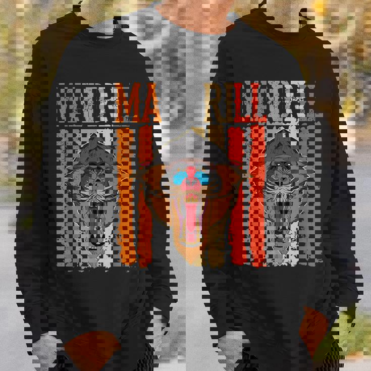 マンドリル 霊長類 マンドリル 動物生物学者 サバンナ動物園 スウェットシャツ 彼への贈り物