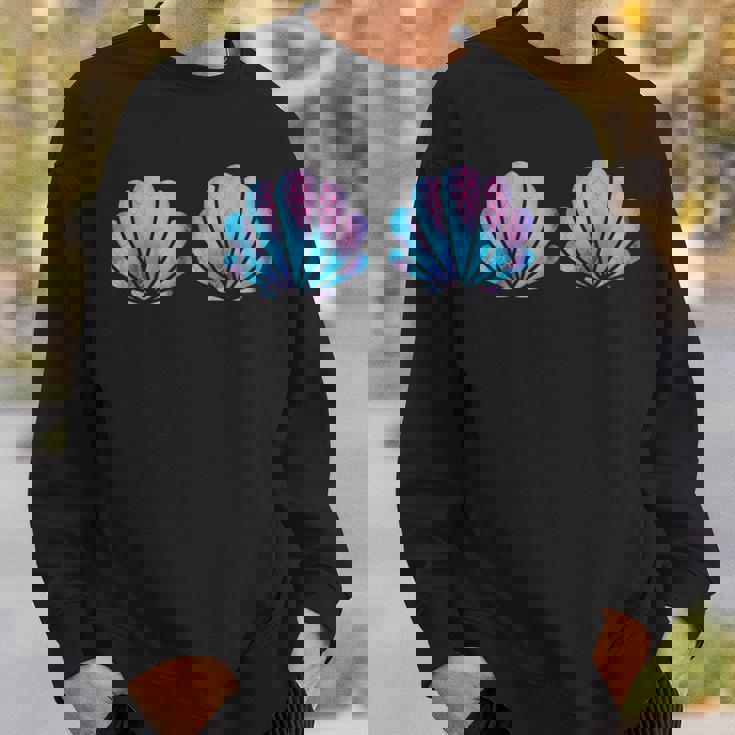 マーメイド貝殻シャツ 貝殻ビキニ 水着 ブラシャツ スウェットシャツ 彼への贈り物