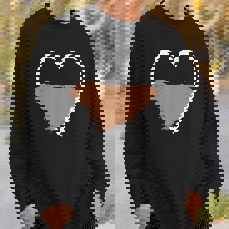 マーモット ハート マーモット アニマル ズークピーパー スウェットシャツ 彼への贈り物