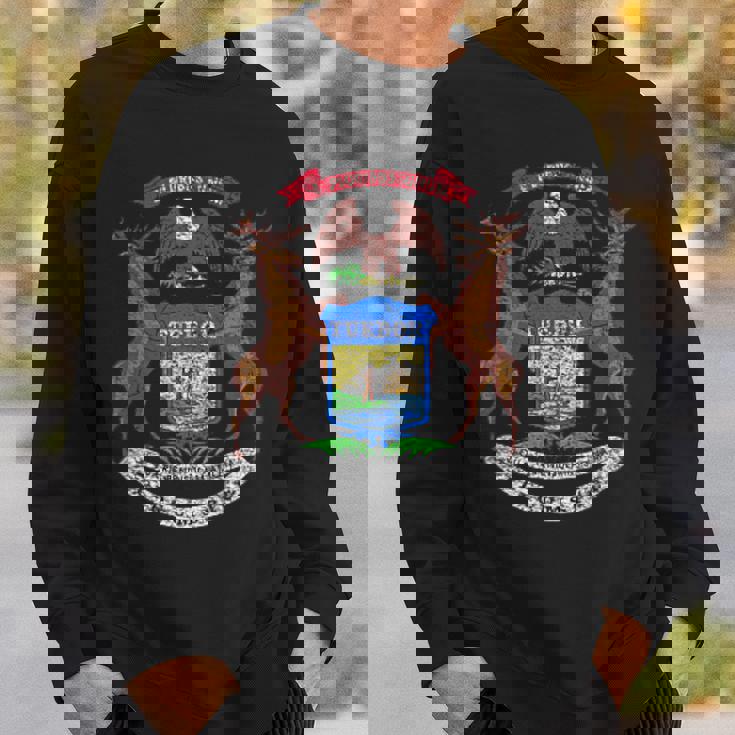 ミシガン州旗国章 スウェットシャツ 彼への贈り物