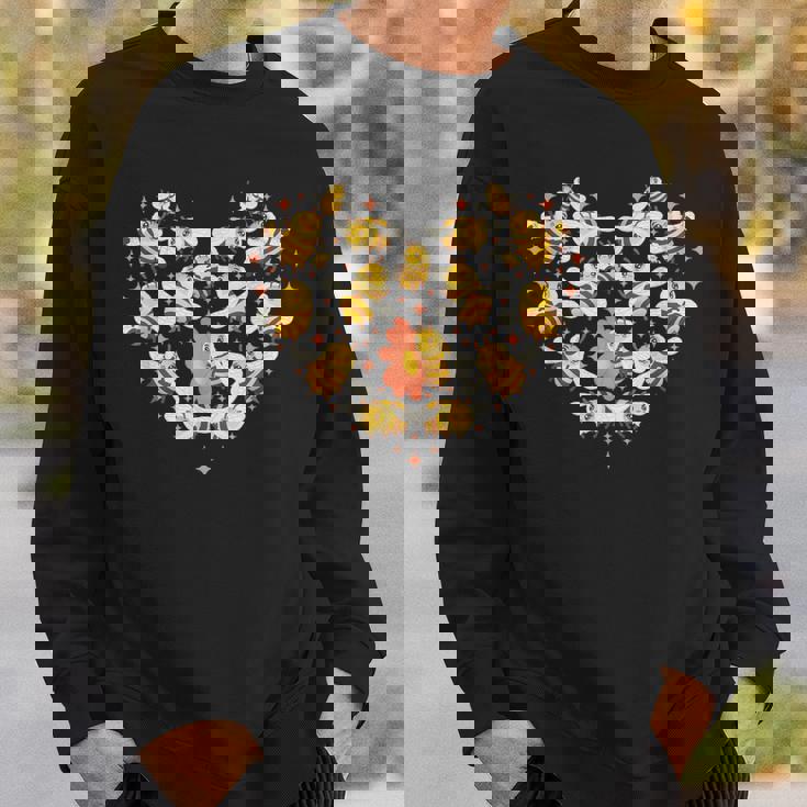 ミツバチのハートの形 ミツバチ スウェットシャツ 彼への贈り物