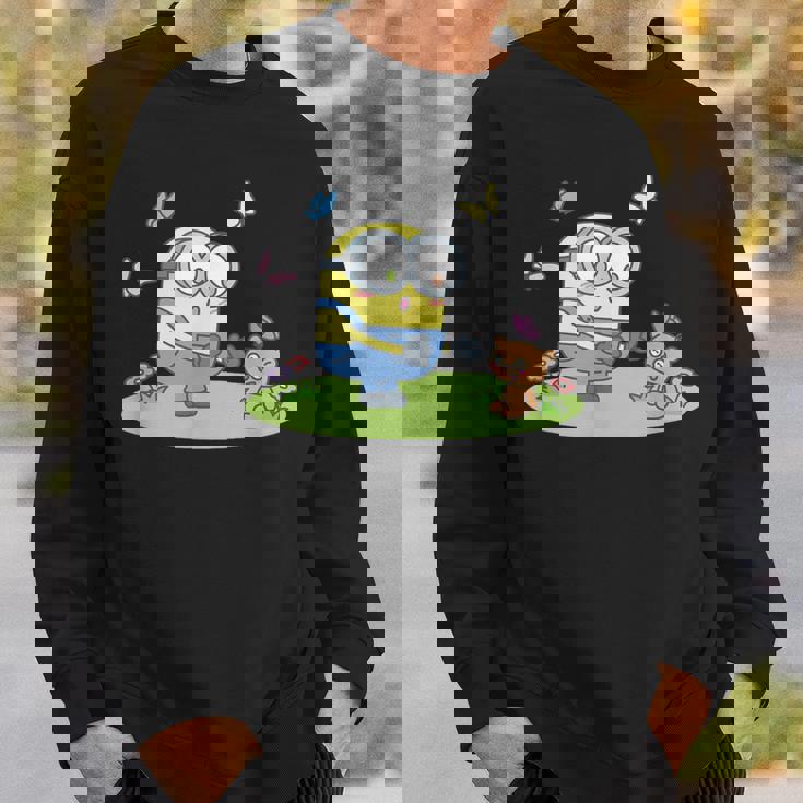 ミニオンズ ボブ&ティム バタフライ ピクニック 前後 スウェットシャツ 彼への贈り物