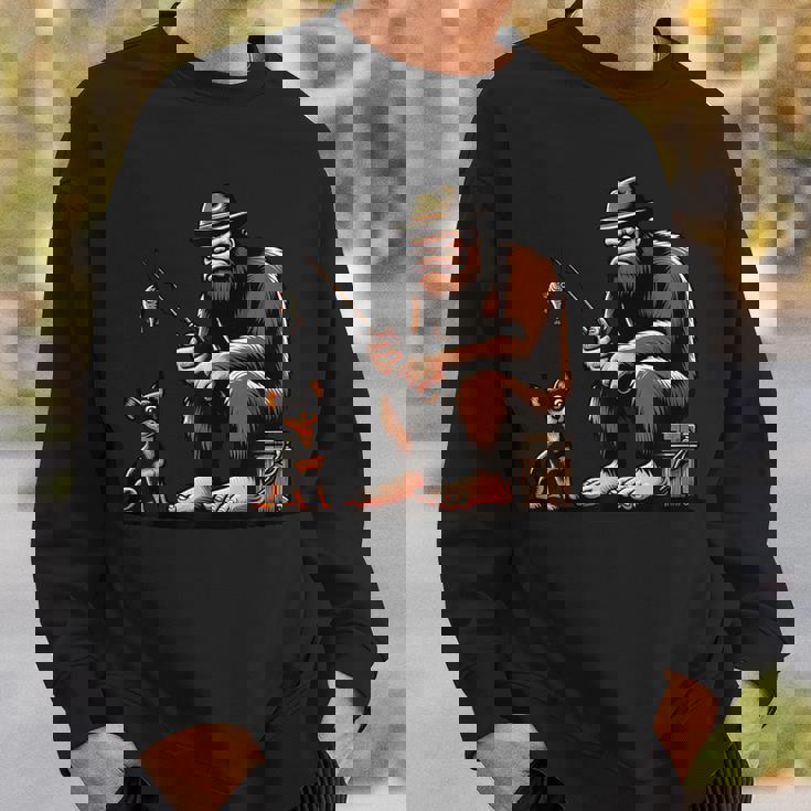 ミニチュア ピンシャー ビッグフット サスカッチ 犬 面白い 釣り スウェットシャツ 彼への贈り物