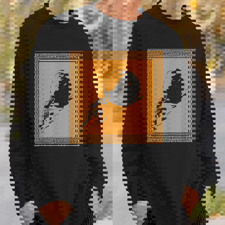 ミニマリストシーシュポス神話 ギリシャ神話 古代ギリシャ美術 スウェットシャツ 彼への贈り物