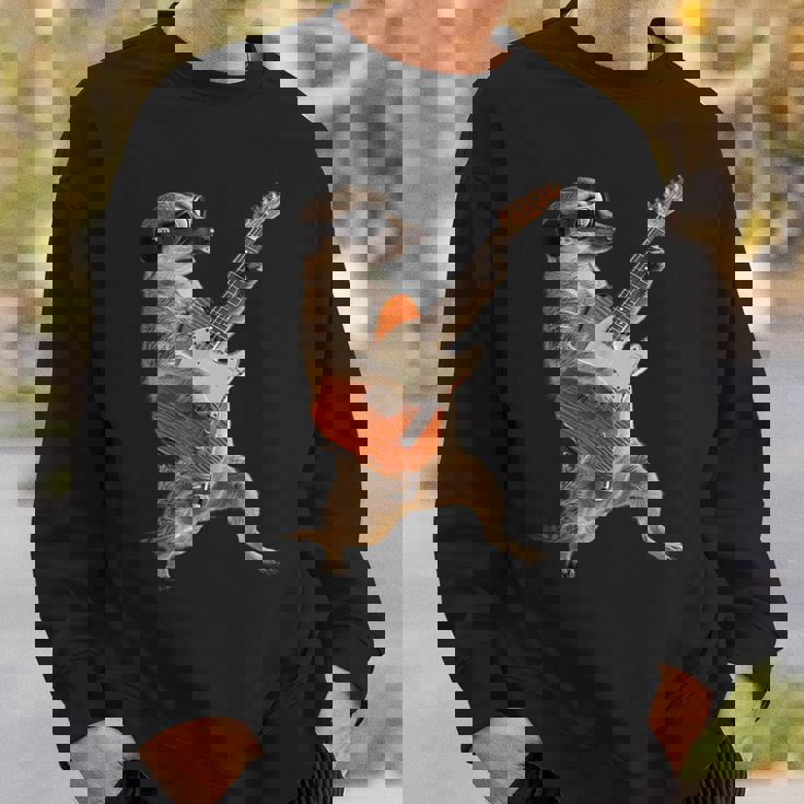 ミーアキャットギター スウェットシャツ 彼への贈り物