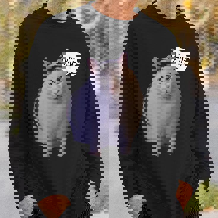 ミームハァキャット面白い スウェットシャツ 彼への贈り物