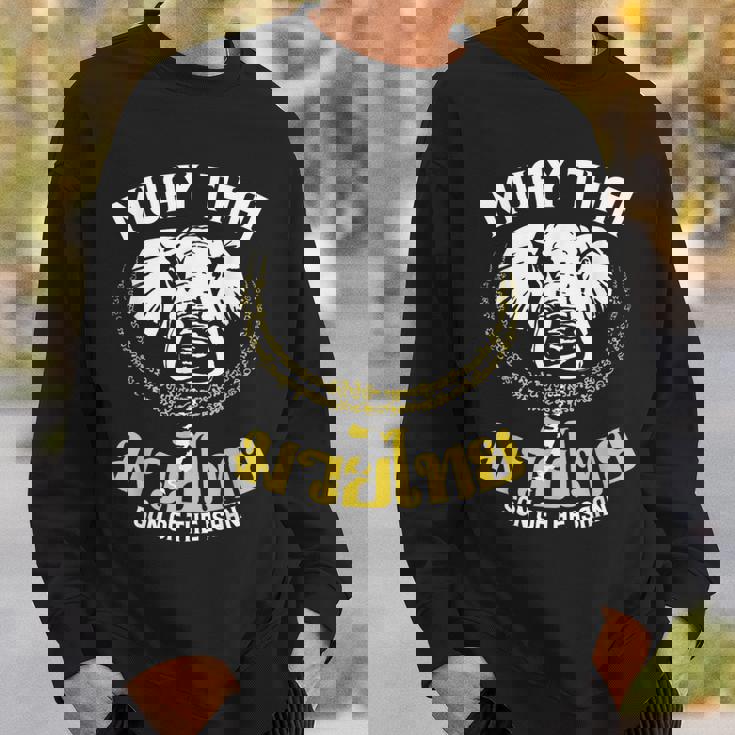 ムエタイ ボクシング エレファント ギフト 格闘技 スウェットシャツ 彼への贈り物