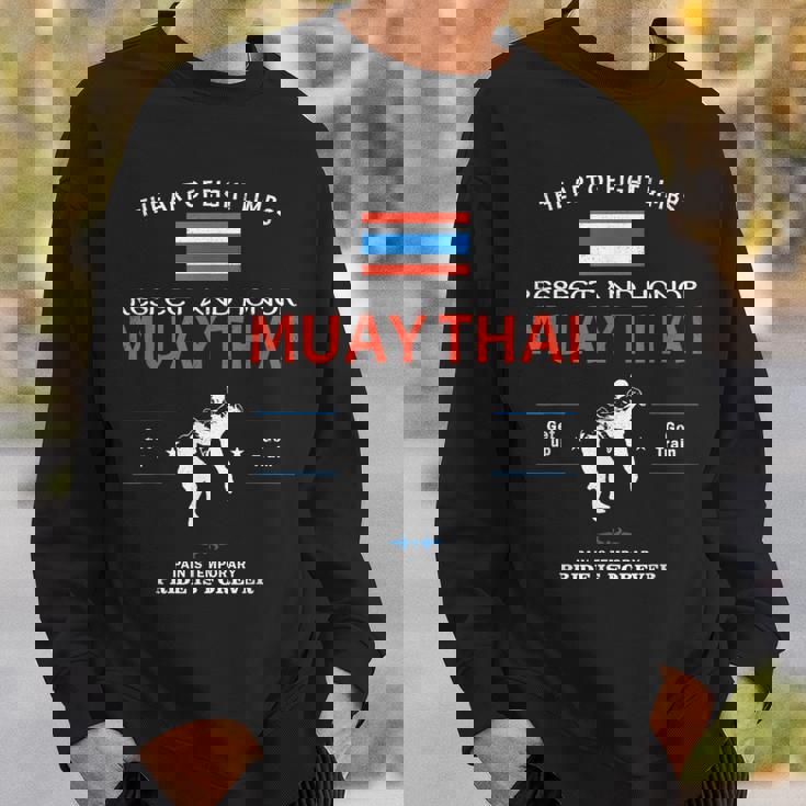 ムエタイ戦闘機 タイ国旗 ムエタイ スウェットシャツ 彼への贈り物