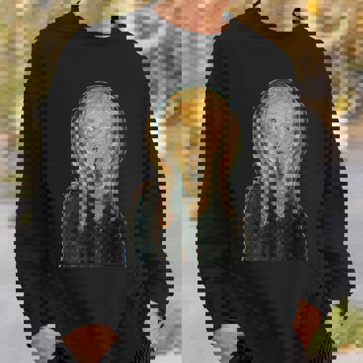 ムンクの叫び《切り抜き》【世界の名画】エドヴァルド・ムンク Munch 美術館アート スウェットシャツ 彼への贈り物