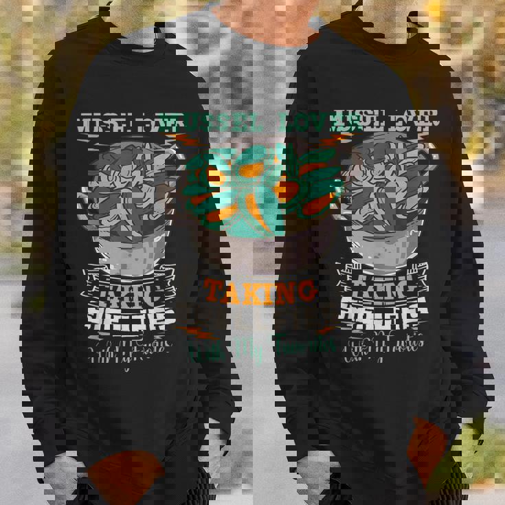 ムール貝 シーフード 貝 料理 グルメ 料理用 スウェットシャツ 彼への贈り物