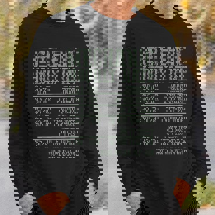 メカニック 時給 メカニック スウェットシャツ 彼への贈り物