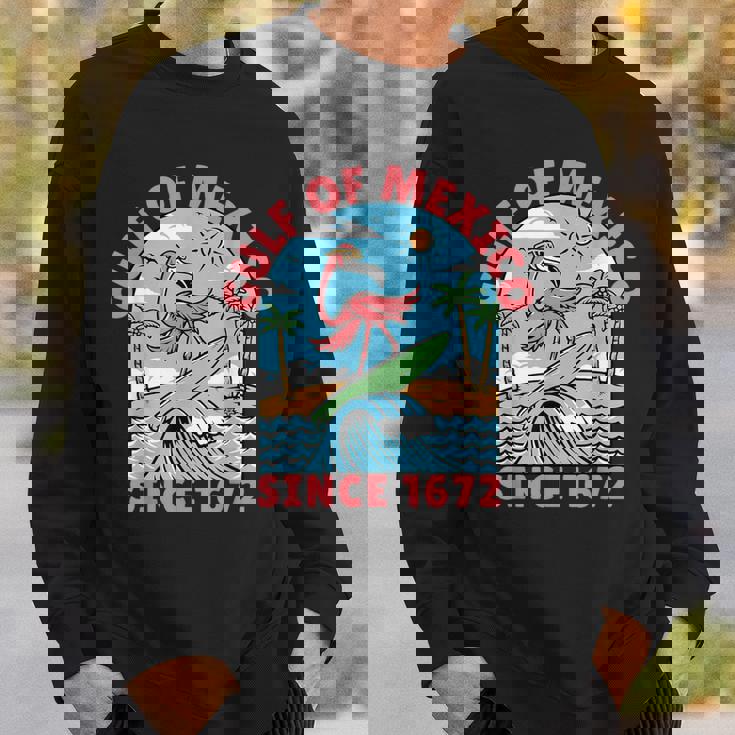 メキシコ湾 フラミンゴ メキシコ湾 1672年以来 スウェットシャツ 彼への贈り物