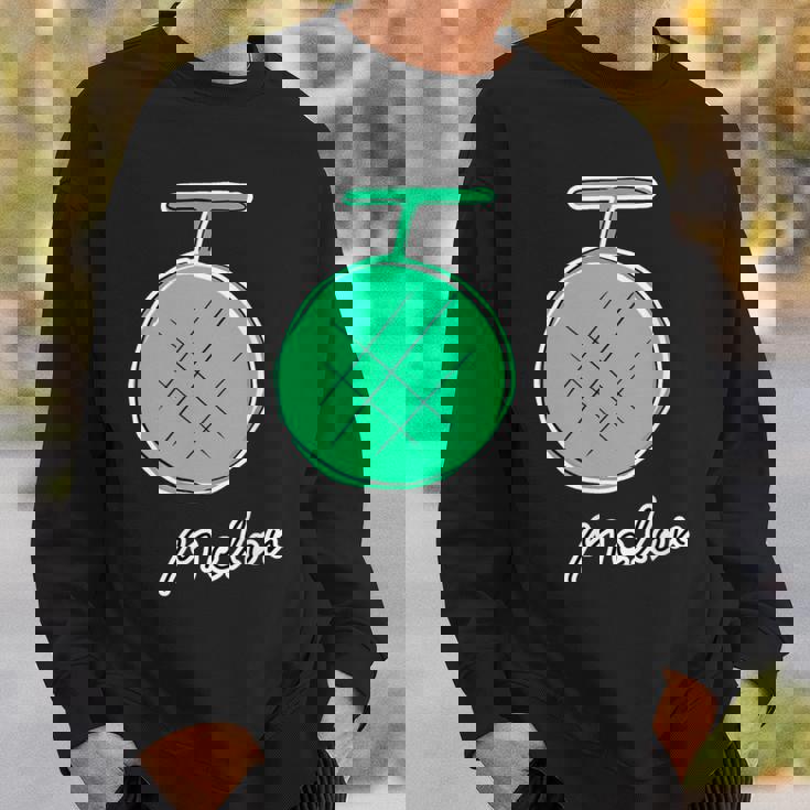 メロン Melon 『フルーツ ポップ』果物 シンプル ゆるい かわいい 落書き イラスト スウェットシャツ 彼への贈り物