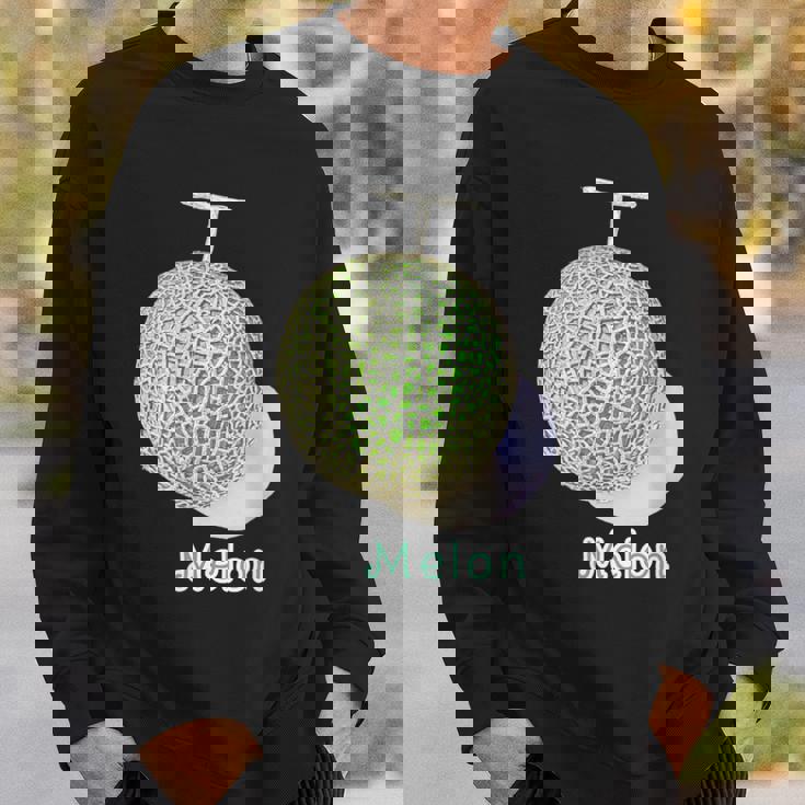 メロン Melon 『フルーツ ポップ』果物 リアル シンプル かわいい イラスト スウェットシャツ 彼への贈り物