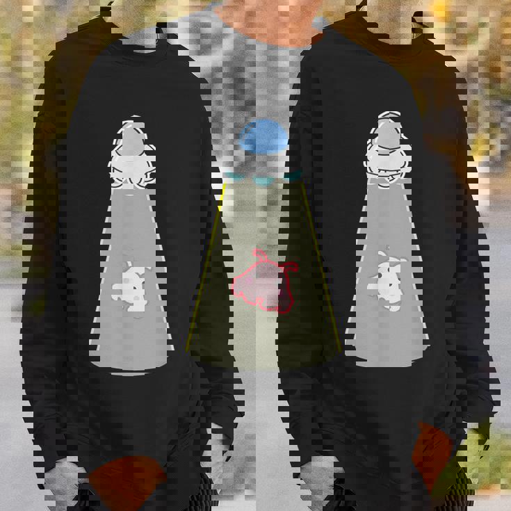 メンダコ《Ufo 遭遇》【どうぶつフレンズ】水族館 ゆるくて かわいい 面白い 動物 キャラクター スウェットシャツ 彼への贈り物