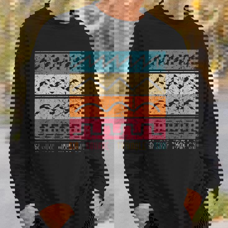 モジュラー シンセサイザー テクノ ビンテージ アナログ 波形 スウェットシャツ 彼への贈り物