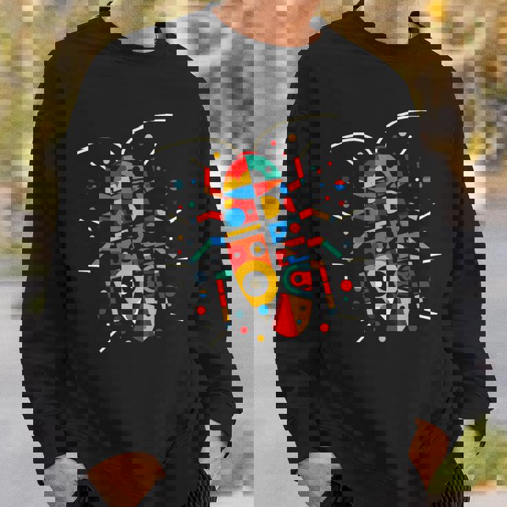 モダン 幾何学的 ミニマリズム イラスト ゴキブリ グラフィック スウェットシャツ 彼への贈り物