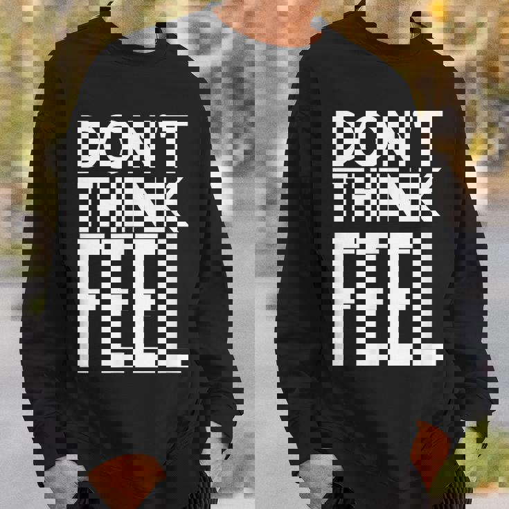 モチベーションを高める引用tシャツ Don't Think Feel インスピレーション スウェットシャツ 彼への贈り物