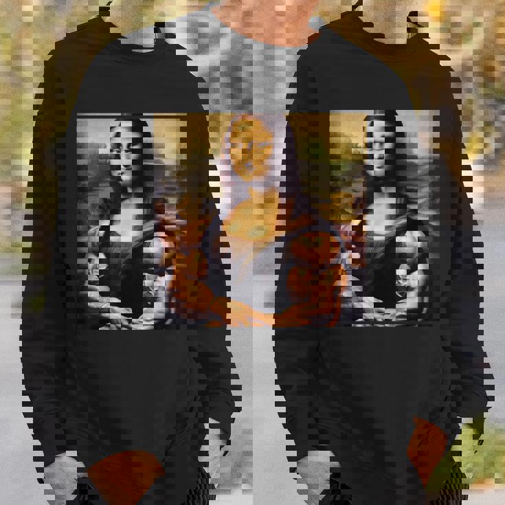 モナリザ 筋肉付き おもしろギフト スウェットシャツ 彼への贈り物