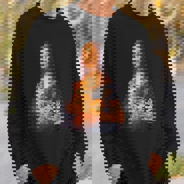 モナリザ 面白いtシャツ 柴犬 イヌ わんこ メンズ 犬好き グッズ かわいい おもしろ 面白い 服 ネタ スウェットシャツ 彼への贈り物