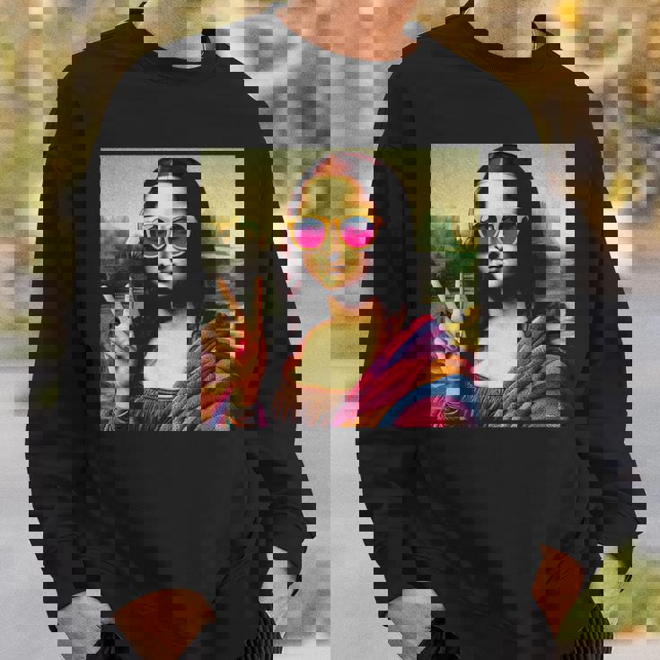 モナリザvサイン スウェットシャツ 彼への贈り物