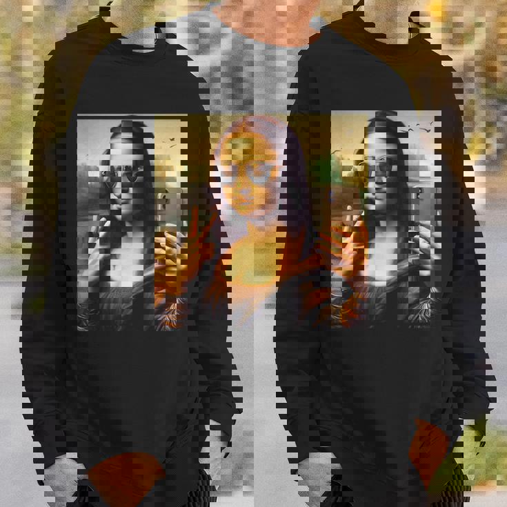 モナリザ・サングラスとセルフィー スウェットシャツ 彼への贈り物