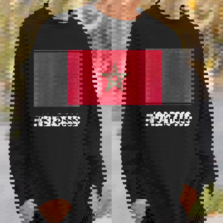 モロッコ国旗tシャツ スウェットシャツ 彼への贈り物