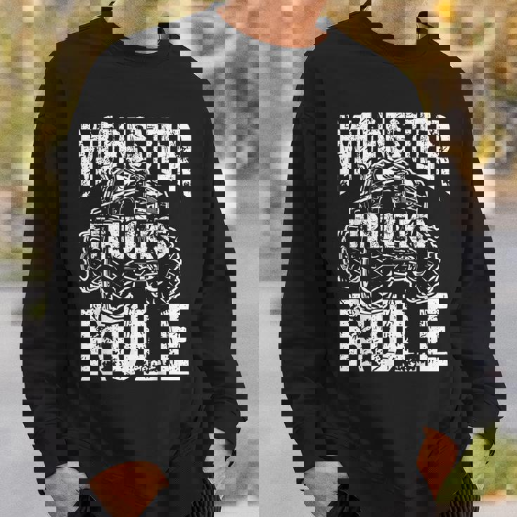 モンスタートラックルールジャムモンスタートラックボーイズ スウェットシャツ 彼への贈り物