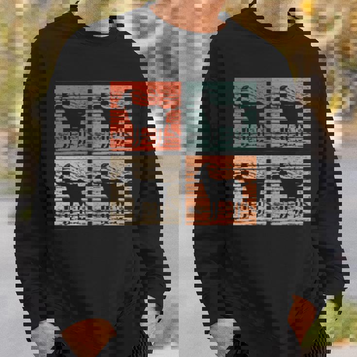 ヤギ レトロスタイル ヤギ好き ヤギ スウェットシャツ 彼への贈り物