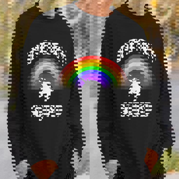 ユニコーン分隊チームユニコーンアパレルかわいいユニコーン恋人ギフト スウェットシャツ 彼への贈り物