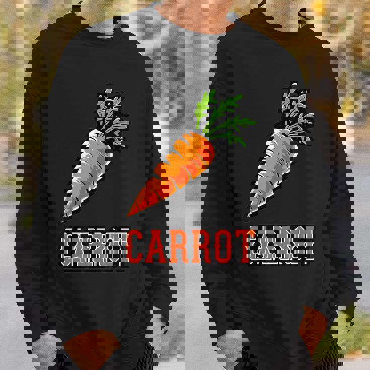 ユニークで楽しいニンジンデザインのグラフィック。 スウェットシャツ 彼への贈り物