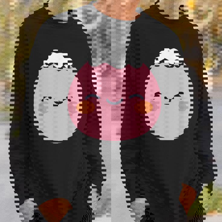 ユーモア餅 シンプルでミニマルな和スイーツ餅 Mochi スウェットシャツ 彼への贈り物