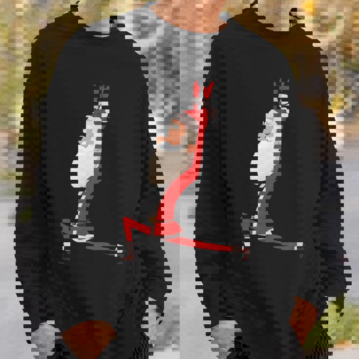 ヨガ サンタ クリスマス ワークアウト スウェットシャツ 彼への贈り物