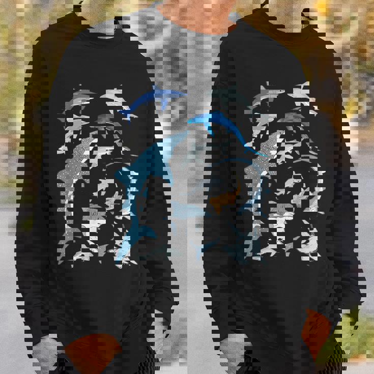 ヨシキリザメ アオザメ シュモクザメ ジンベエザメ スウェットシャツ 彼への贈り物