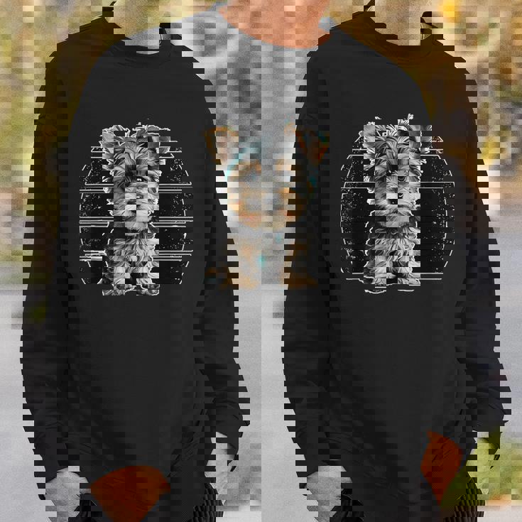 ヨークシャーテリア犬 ポップアート 誇り高きヨーキー 犬好き オーナー スウェットシャツ 彼への贈り物