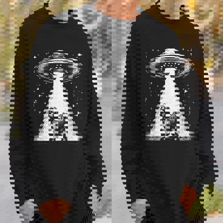 ラサ・アプソ・マム・ダッド・ドッグ-面白いエイリアンufo スウェットシャツ 彼への贈り物