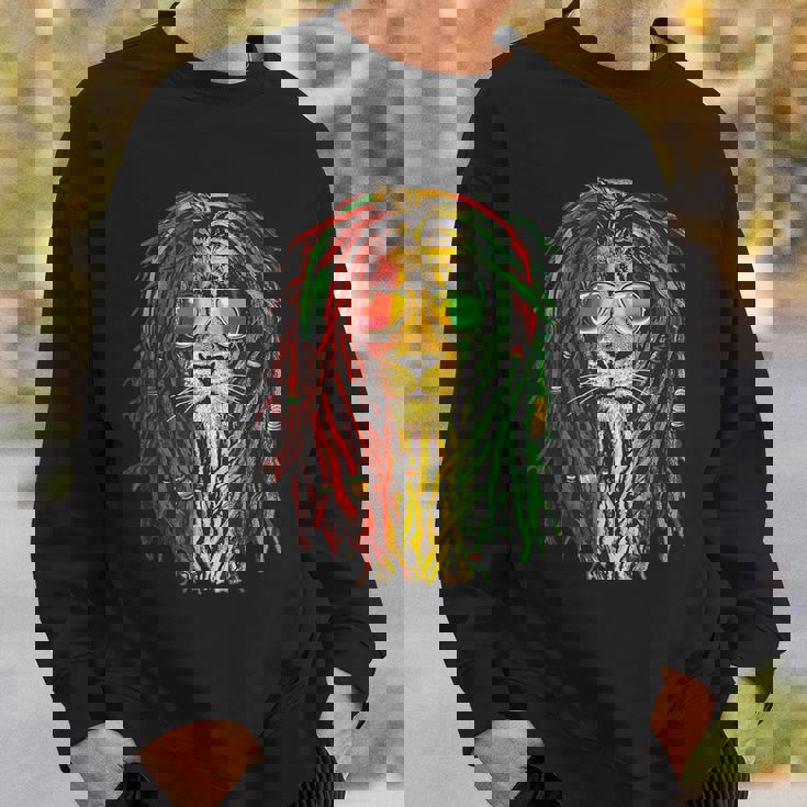 ラスタライオン クール ドレッドロック ラスタファリ ラスタ愛好家用 スウェットシャツ 彼への贈り物