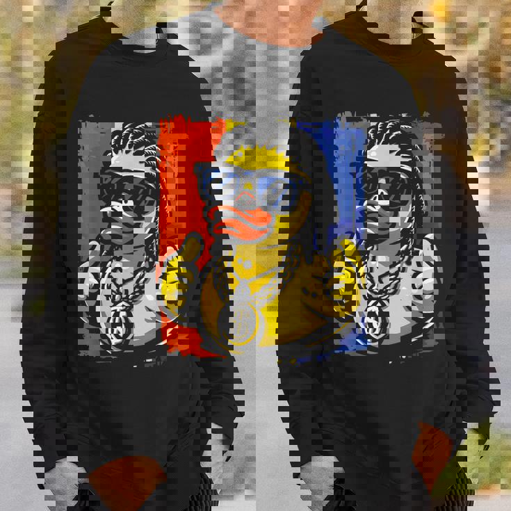 ラッパー ラバーダック ヒップホップ アヒル スウェットシャツ 彼への贈り物