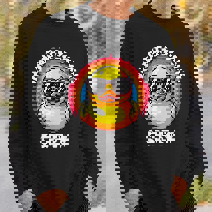 ラバーダッキークルーアイラブダックスラバーズファニーラバーダック スウェットシャツ 彼への贈り物