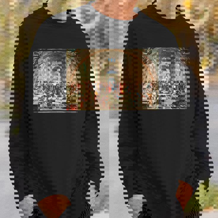 ラファエロ作「アテネの学堂」 スウェットシャツ 彼への贈り物