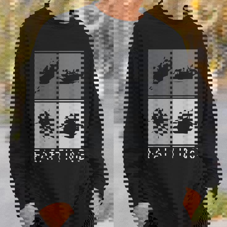 ラフティング シルエット 川 ラフト アウトドア ラフティング スポーツ スウェットシャツ 彼への贈り物