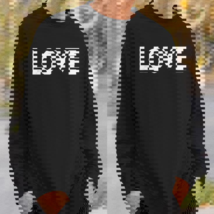 ラブエステティックラブボールドテキストメンズ スウェットシャツ 彼への贈り物
