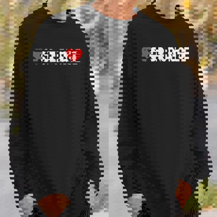 ラブグランジ-ハート スウェットシャツ 彼への贈り物