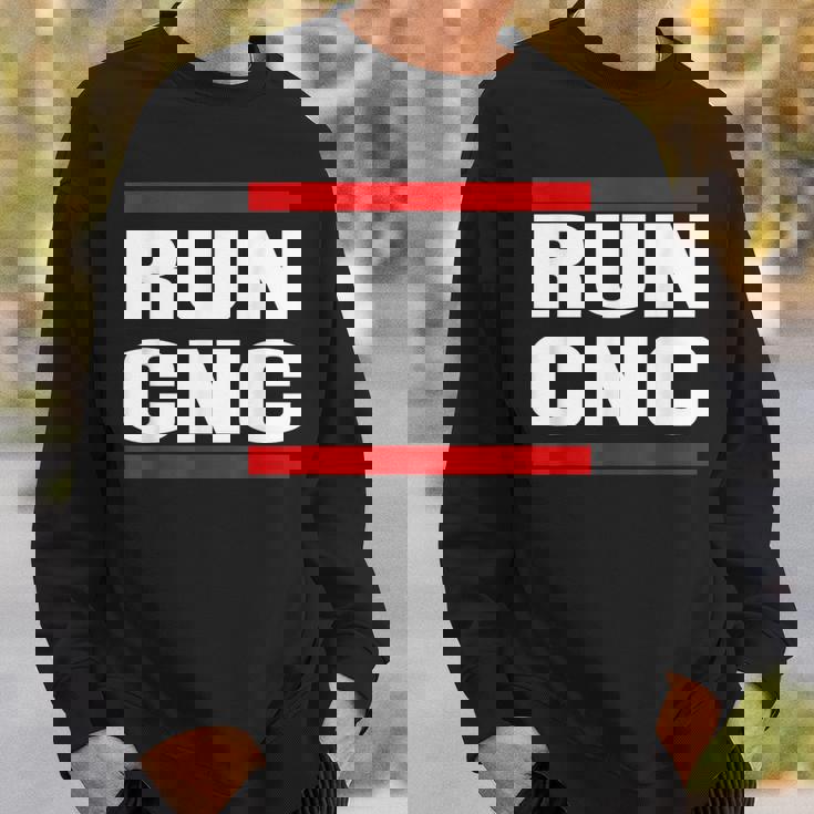 ラン Cnc マシニング メカニック Cnc フライスカッター プログラマー スウェットシャツ 彼への贈り物