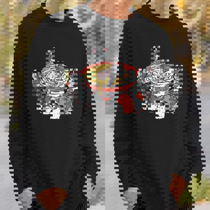 ラーメン寿司チンチラペット スウェットシャツ 彼への贈り物