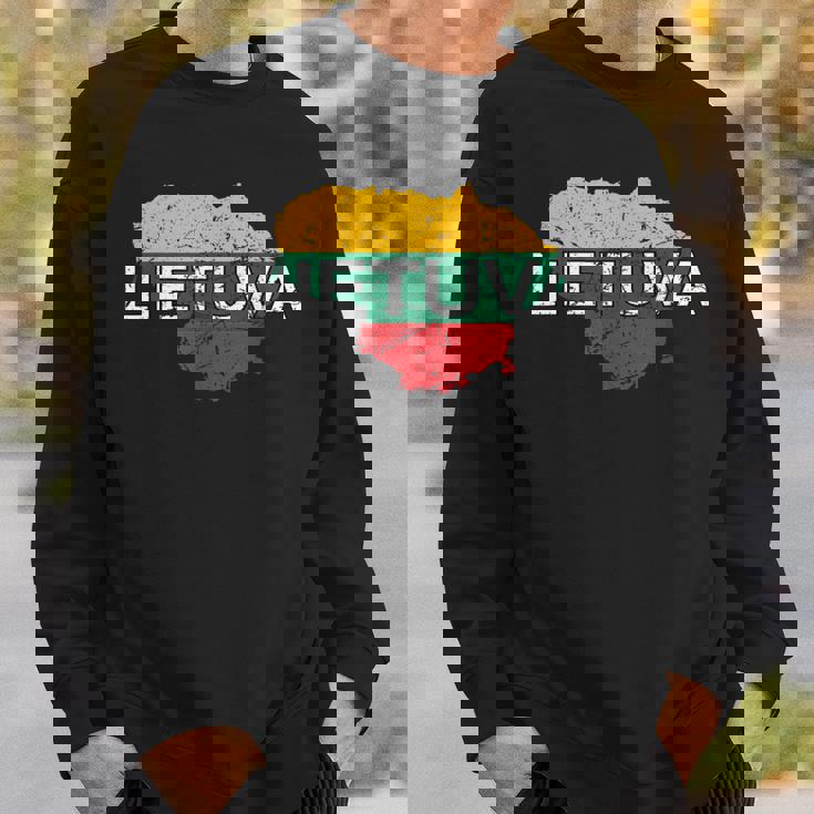 リトアニア国旗 Lietuva アンティーク調 メンズ レディース キッズ スウェットシャツ 彼への贈り物