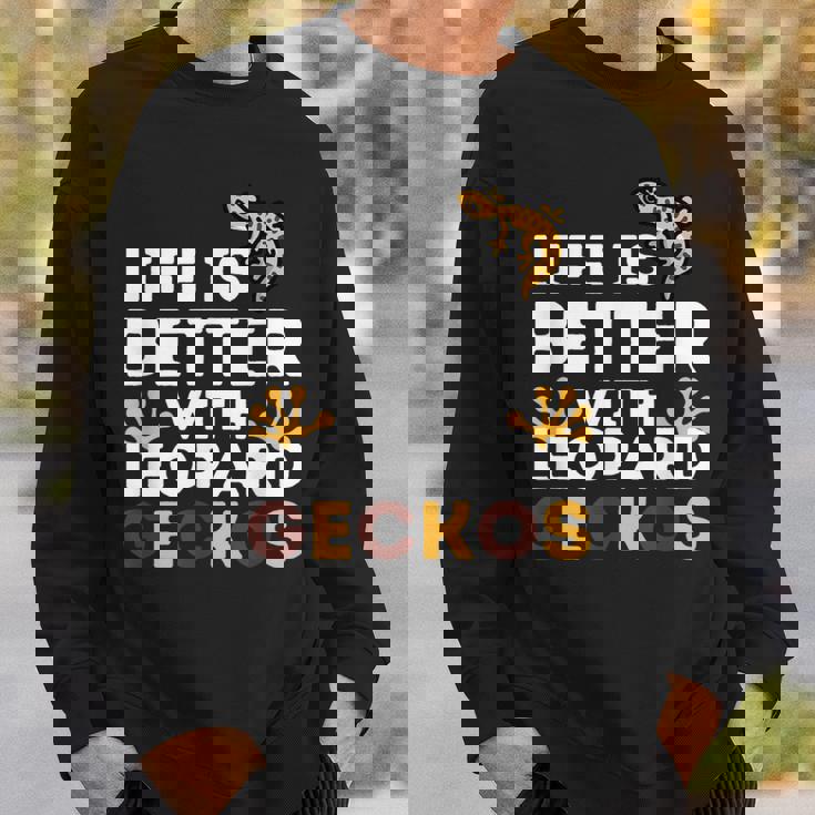 レオパード・ゲッコー愛好家 レオパード・ゲッコーと一緒なら人生はもっと楽しくなる スウェットシャツ 彼への贈り物