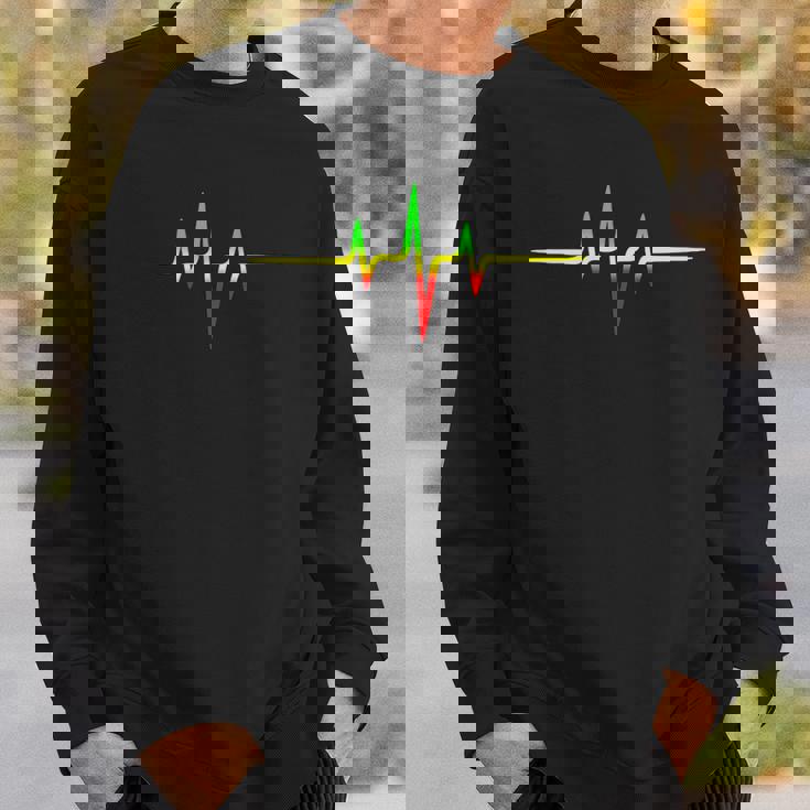 レゲエミュージックパルス周波数アフリカジャマイカラスタファリ スウェットシャツ 彼への贈り物