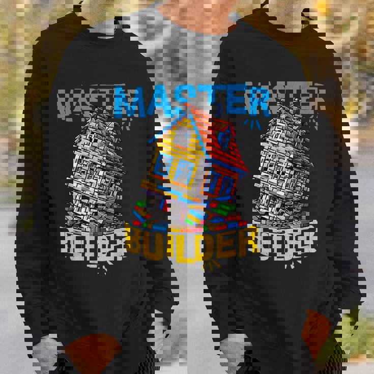 レゴのレンガ造りマスタービルダー面白い曲がった家。 スウェットシャツ 彼への贈り物