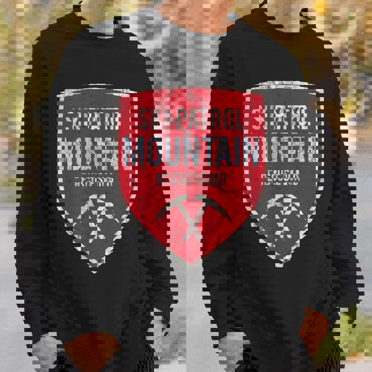 レスキュー隊スキーパトロールレトロスノーボードウィンターリゾート スウェットシャツ 彼への贈り物